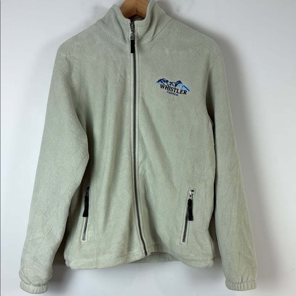 Vintage Green Whistler Fleece Jacket Women's Size Medium